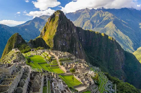 สัญลักษณ์ของอารยธรรมอินคาคือที่ Machu Picchu