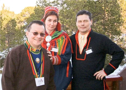 Sven-Roald Nystø, Aili Keskitalo and Ole Henrik Magga, the three first presidents of the Sámi Parliament of Norway.